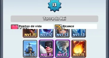 Conta Clash Royale lvl 13 + 2,2k de gemas