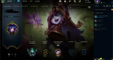 CONTA SMURF PLATINA 2 - 53% WIN - 6570 ESSENCIAS - 33 CHAMP