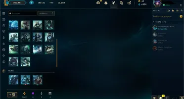 CONTA SMURF PLATINA 2 - 53% WIN - 6570 ESSENCIAS - 33 CHAMP
