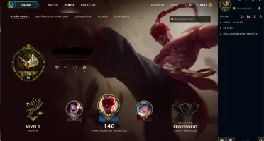 Conta de LoL mmr OURO