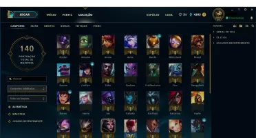 Conta de LoL mmr OURO
