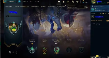 Conta lol Platina 4 71% de winrate perfeita para smurfar