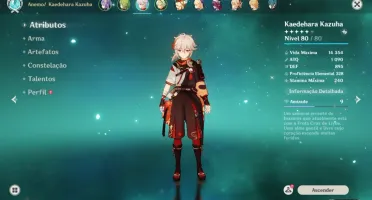 Conta Genshin Impact AR50/5 personagens 5 star/Benção da lua