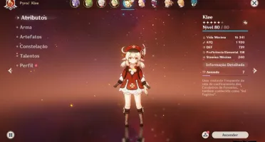 Conta Genshin Impact AR50/5 personagens 5 star/Benção da lua