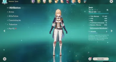 Conta Genshin Impact AR50/5 personagens 5 star/Benção da lua