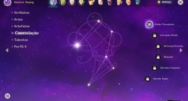 Conta Genshin Impact AR50/5 personagens 5 star/Benção da lua