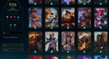 Conta do league of legends (com 226 skins)