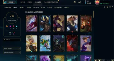 Conta Diamante 4/128 campeões/74 skins/nunca levou ban