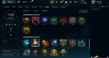 Conta LOL LVL 77 | 116 Campeões| 76 Skins |UNRANKED| 2014