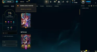 Conta LOL LVL 77 | 116 Campeões| 76 Skins |UNRANKED| 2014