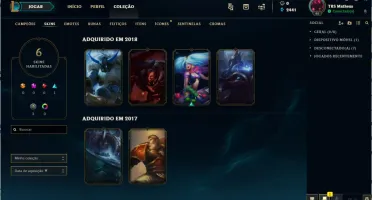 Vendo conta prata 1 com skins top