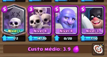 conta clash royal lvl 9 arena 9
