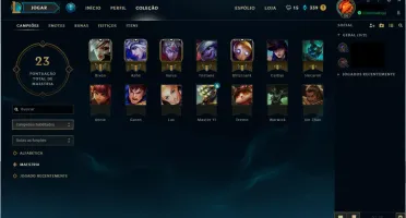 Conta Level 24 algumas skins