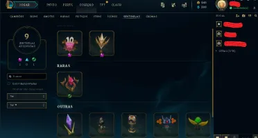 CONTA NV 84 COM 19 SKINS 46 CAMPEÕES