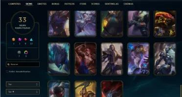 Conta prata 4 com 70 Champs e 33 Skin + RYZE TRIUNFANTE RARA