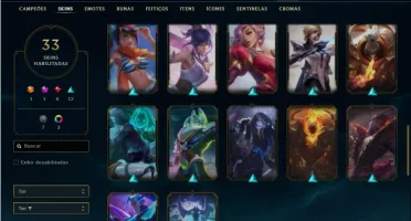 Conta prata 4 com 70 Champs e 33 Skin + RYZE TRIUNFANTE RARA