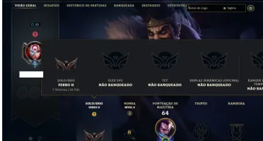 Ferro 2 com 20 Champs e 1 Fragmento de skin