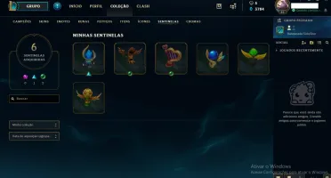 CONTA LOL - PLATINA 1 - SKINS VITORIOSAS DESDE A SEASON 3
