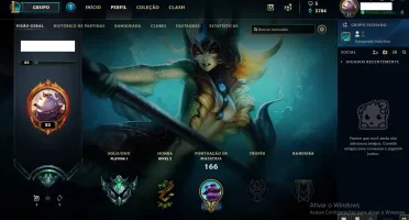 CONTA LOL - PLATINA 1 - SKINS VITORIOSAS DESDE A SEASON 3