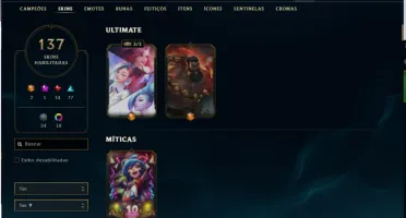 Conta lol ouro 4 137 skins