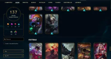 Conta lol ouro 4 137 skins