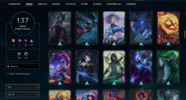 Conta lol ouro 4 137 skins