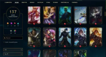 Conta lol ouro 4 137 skins