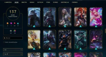 Conta lol ouro 4 137 skins