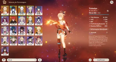GENSHIN IMPACT CONTA COM AYAKA 5⭐Yoimiya⭐Yelan⭐Diluc⭐Jean⭐