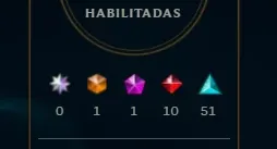 conta league of legends diamante com skins