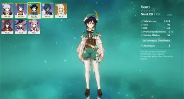 Genshin Impact / AR 11 / Venti + Xiang ling Constelação +4