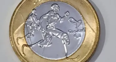 Moeda olímpica atletismo paralímpico