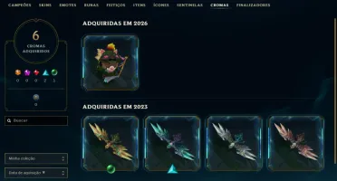 [Entrega Automática] Conta Lol Ouro, 47 Skins, 13K Ea, á mão
