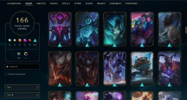Conta Lol 166 Skins|Todos Os Bonecos|Full Acesso