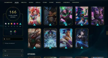Conta Lol 166 Skins|Todos Os Bonecos|Full Acesso