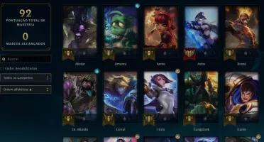 CONTA LOL PLATINA 4 COM 97V - 57L - MMR ALTO