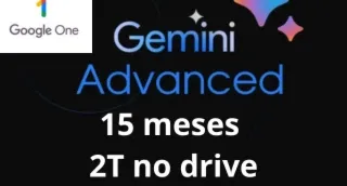 Google One 2 Tb + Gemini Pro- 15Meses Atv Na Sua Conta