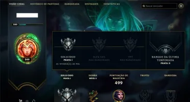 Conta prata 1 com 150 champs e 134 skins