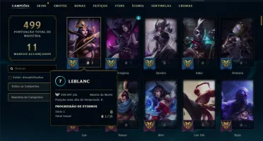 Conta prata 1 com 150 champs e 134 skins