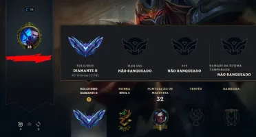 Conta Diamante 2, 65% de Winrate Sem email confirmado