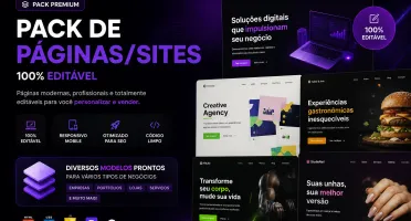 Pack 100% Editavel de Páginas/sites Prontos