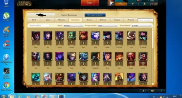 Conta Platina V com muitos Campeos e Skins