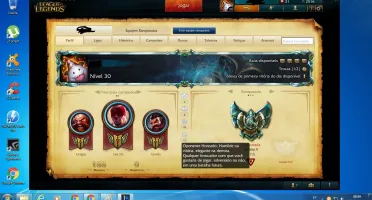 Conta Platina V com muitos Campeos e Skins