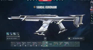 Conta valorant com muitas skins junto de uma conta do lol