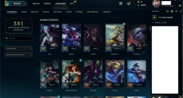 CONTA LOL 6/10 JOGADAS MD10.