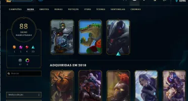 Conta League Of Legends 88 Skins Sou Confiavel Faço Desconto