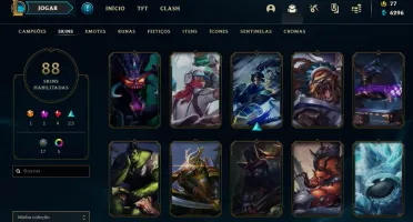 Conta League Of Legends 88 Skins Sou Confiavel Faço Desconto
