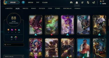 Conta League Of Legends 88 Skins Sou Confiavel Faço Desconto