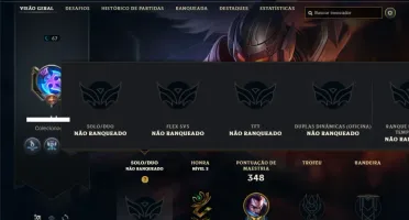 Conta Unranked com 125 Champs e 65 Skins