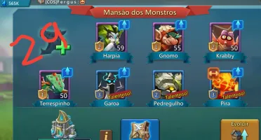 Lords mobile conta 25(CT), 59(jogador), 96m poder, pré t4